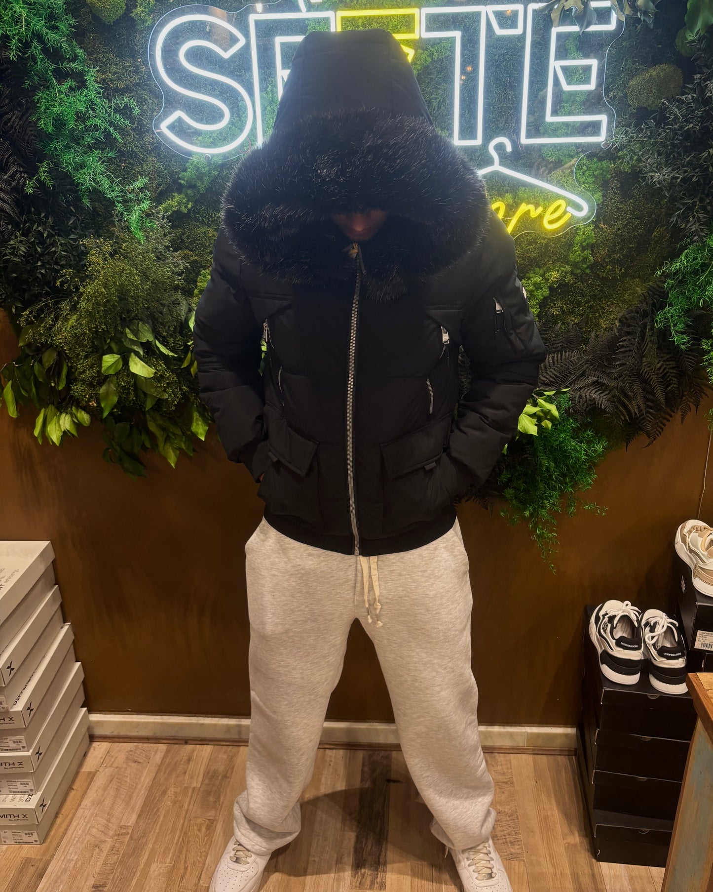 PUFFER JACKET TOTAL BLACK