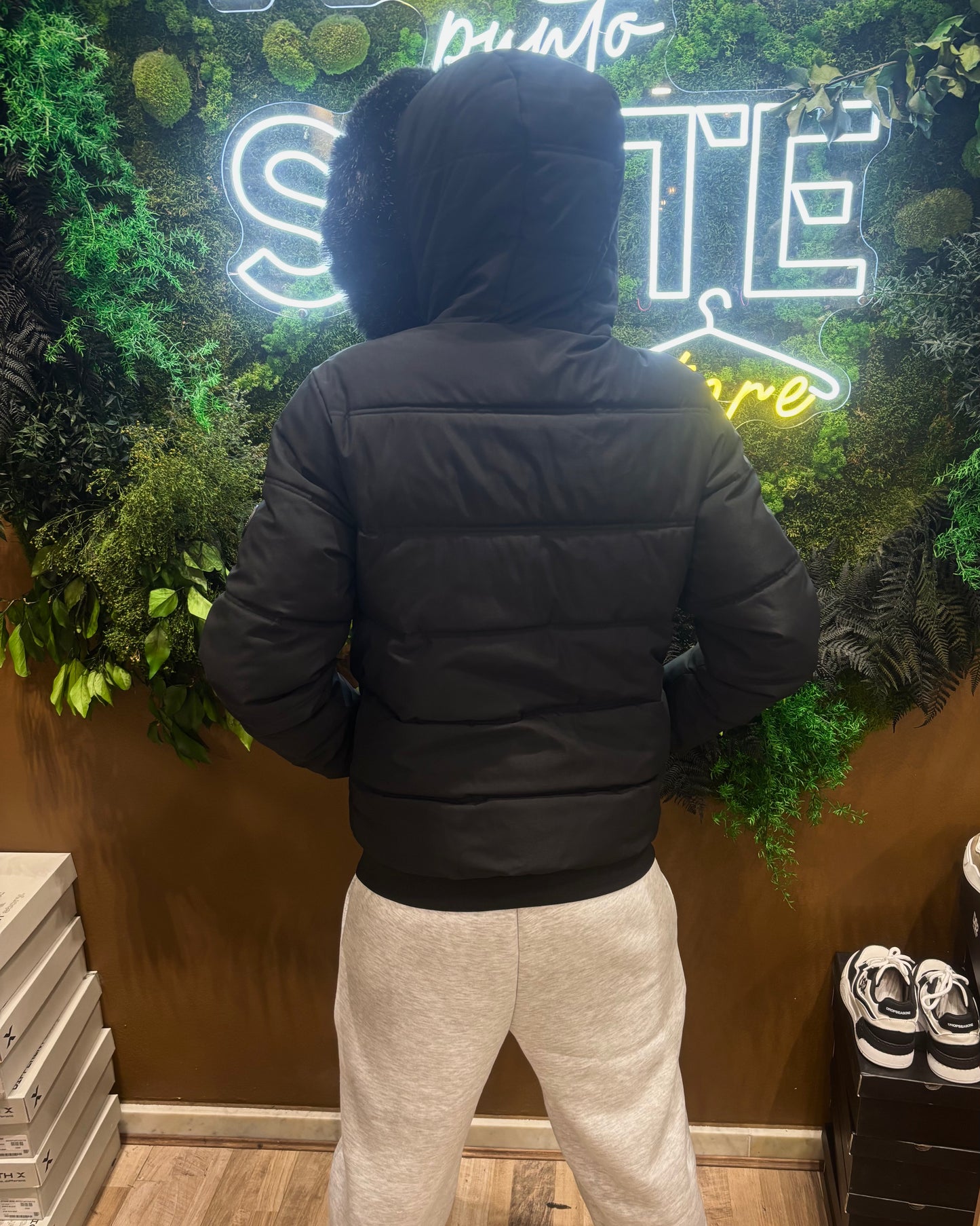 PUFFER JACKET TOTAL BLACK